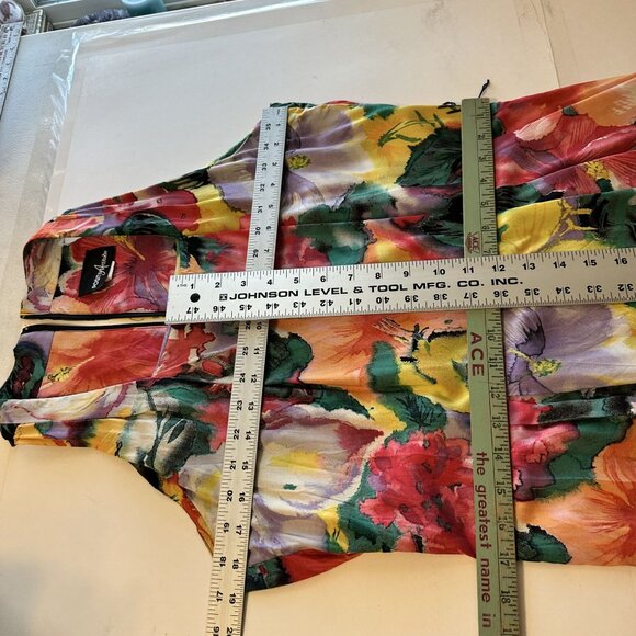 Womens Floral Sleeveless Midi Dress Positive Attitude Large Razor Back Floral - Picture 4 of 8